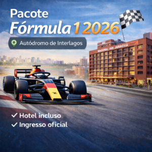Pacote de Hospedagem + Ingresso Fórmula 1